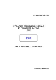 Avis annuel (partie 1) - 2002