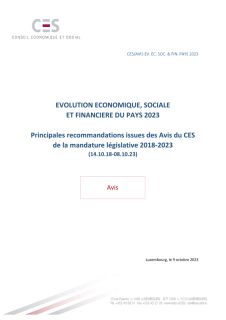 Evolution économique, sociale et financière du pays 2023 