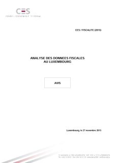 Analyse des données fiscales au Luxembourg