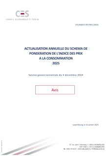 Actualisation annuelle du schéma de pondération de l’indice des prix à la consommation - 2025